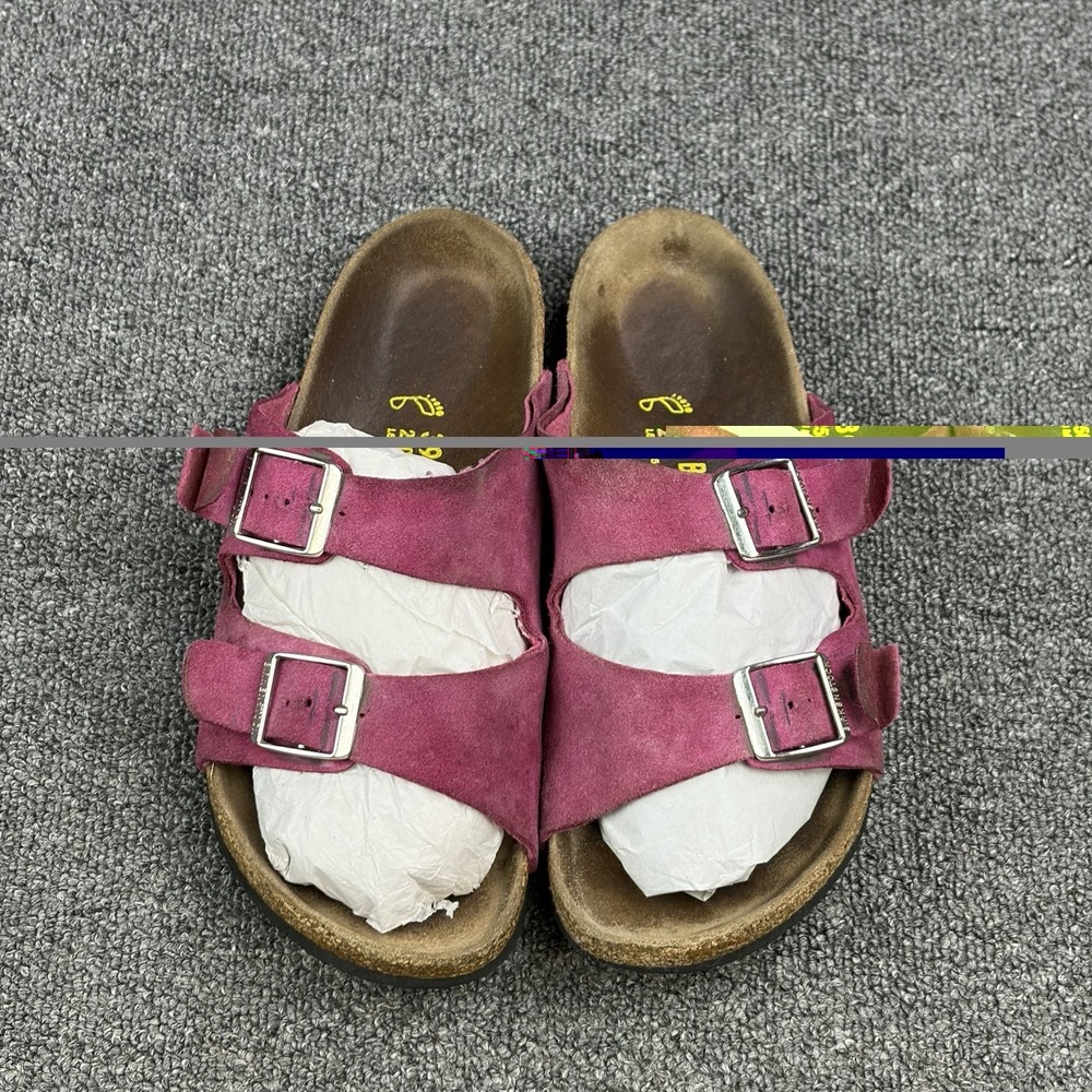 Birkenstock Arizona Festival Fuchsia Pink Suede Leather Sandals EU 39 US 8/8.5‎ - Picture 4 of 10